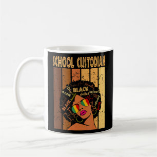 Schule Custodian Afro American Black History Kaffeetasse
