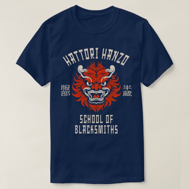 Schule der Schmiede Hattori Hanzo T-Shirt (Design vorne)