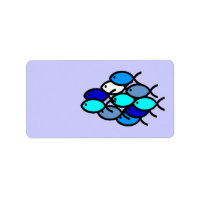 Schule für Christliche Fischzeichen - Blau -