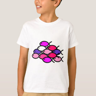 Schule für Christliche Fischzeichen - Rosa T-Shirt