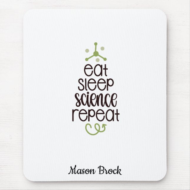 Schule für Naturwissenschaften - personalisiertes  Mousepad (Vorne)