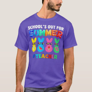 Schule für Sommerlehrer Bunnies Urlaub S T-Shirt