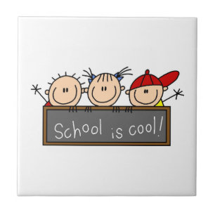 Schule ist cool fliese