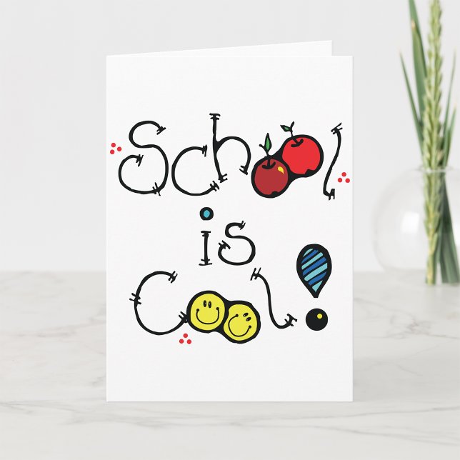 Schule ist Cool Grußkarten Karte (Von Creator hochgeladen)