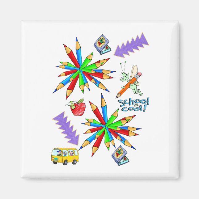 Schule ist Coole Magnete Magnet (Vorne)