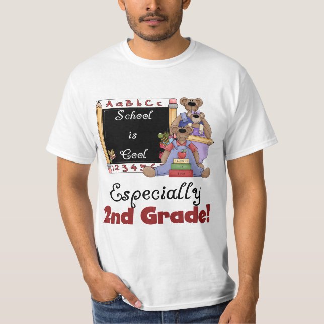 Schule ist cooler besonders 2. Grad T-Shirt (Vorderseite)