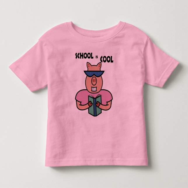 Schule ist cooler T - Shirt (Vorderseite)