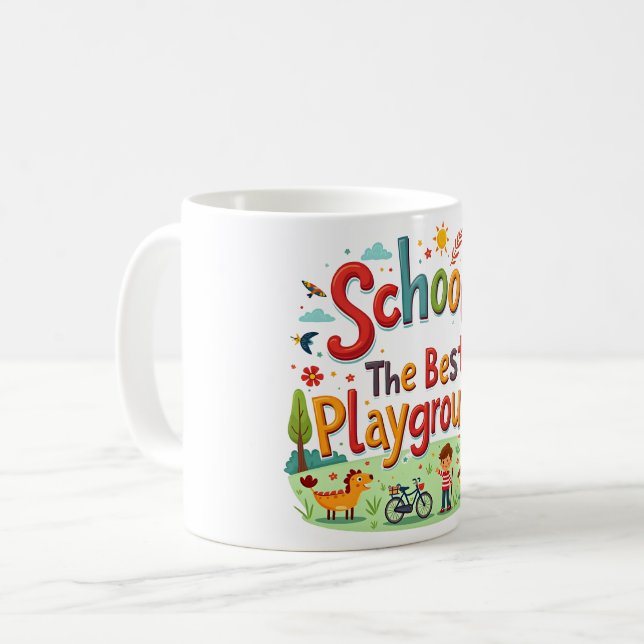 Schule ist Spaß - nein1 Kaffeetasse (Vorderseite Links)