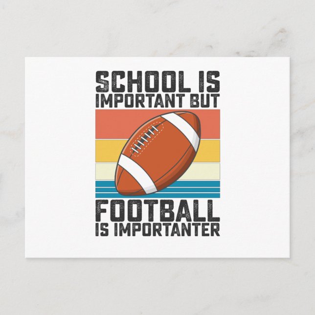 Schule ist wichtig, Fußball ist aber wichtiger Postkarte (Vorderseite)