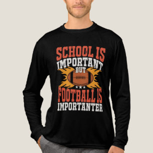Schule ist wichtig, lustiger American Football Tri-Blend Shirt