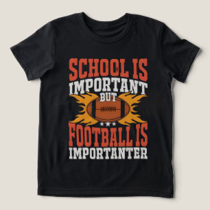 Schule ist wichtig, lustiger American Football Tri-Blend Shirt