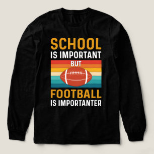 Schule ist wichtig, lustiger American Football Tri-Blend Shirt