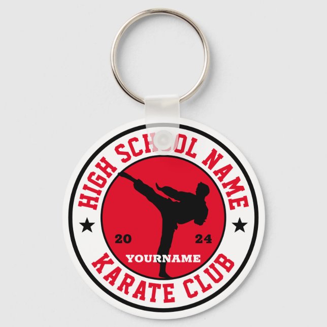 Schule Karate Club Kunst, Dichtung und Musik Schlüsselanhänger (Vorderseite)