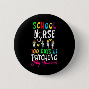 Schule Krankenschwester 100 Tage Patcherung winzig Button