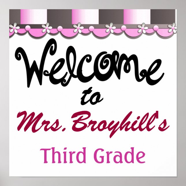 Schule - Lehrerstuhl Willkommen - SRF Poster (Vorne)