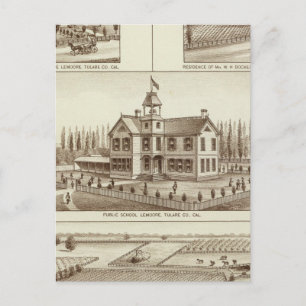 Schule Lemoore, Ranch von Grangeville Postkarte
