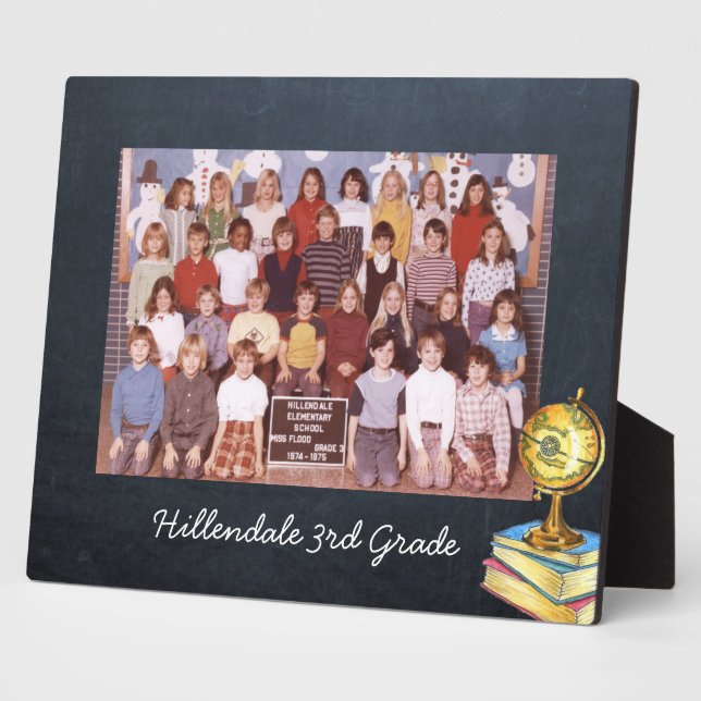 Schule oder Foto Plaque 8x10 Fotoplatte (Seite)