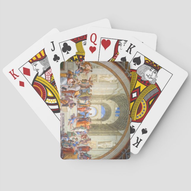 Schule RAPHAEL von Athen (Plato und Aristoteles) Spielkarten (Rückseite)