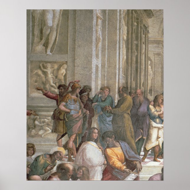 Schule von Athen, aus der Stanza della Poster (Vorne)