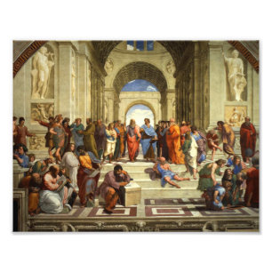 Schule von Athen Gemälde Fotodruck