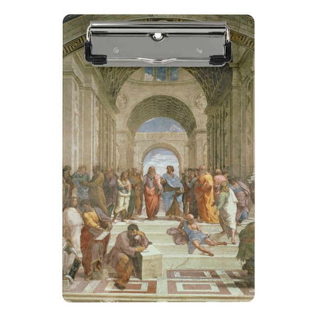 Schule von Athen, vom Stanze della Mini Klemmbrett (Vorderseite)