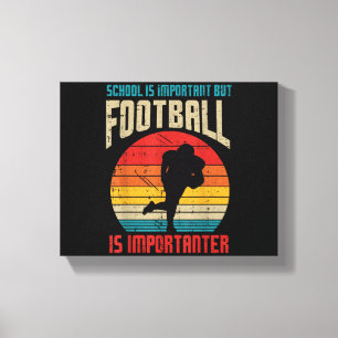 Schule Wichtiger amerikanischer Fußball Wichtiger Leinwanddruck