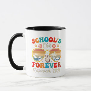 Schulen Aus Für Immer Pensionierter Lehrer Letzter Tasse
