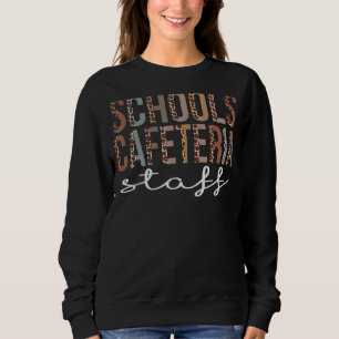 Schulen Cafeteria Mitarbeiterinnen Leopard Wertsch Sweatshirt