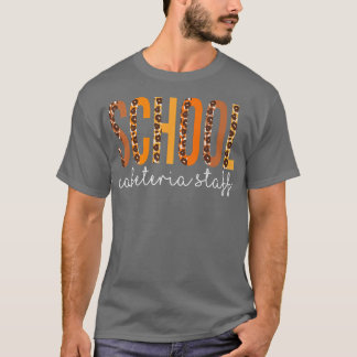 Schulen Cafeteria Personalplan Herbst Dank T-Shirt