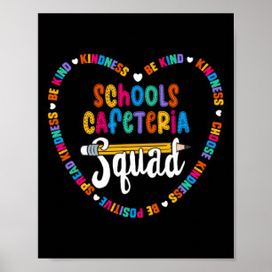 Schulen Cafeteria Squad Ck to School Happy First D Poster
