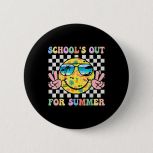 Schulen für das Sommerlächeln Lehrer Kinder letzte Button