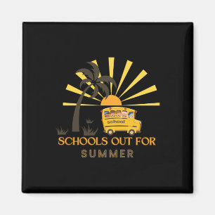 Schulen für die Sommerferien - glückliche Kinder Magnet