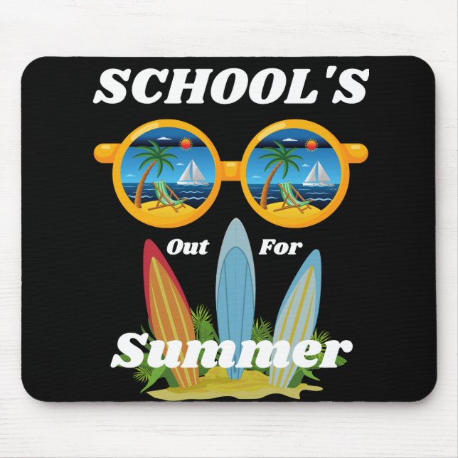 Schulen für die Sommermausfläche Mousepad (Vorne)