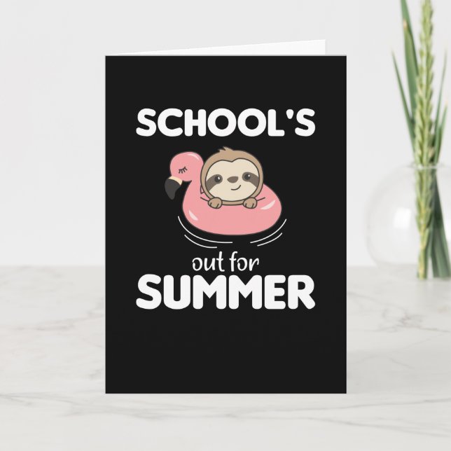 Schulen für sonnige, sonnige Tiere Karte (Vorderseite)