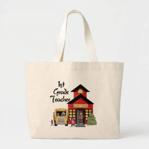 Schulen Sie Haus-1. Grad-Lehrer-T - Shirts und Jumbo Stoffbeutel