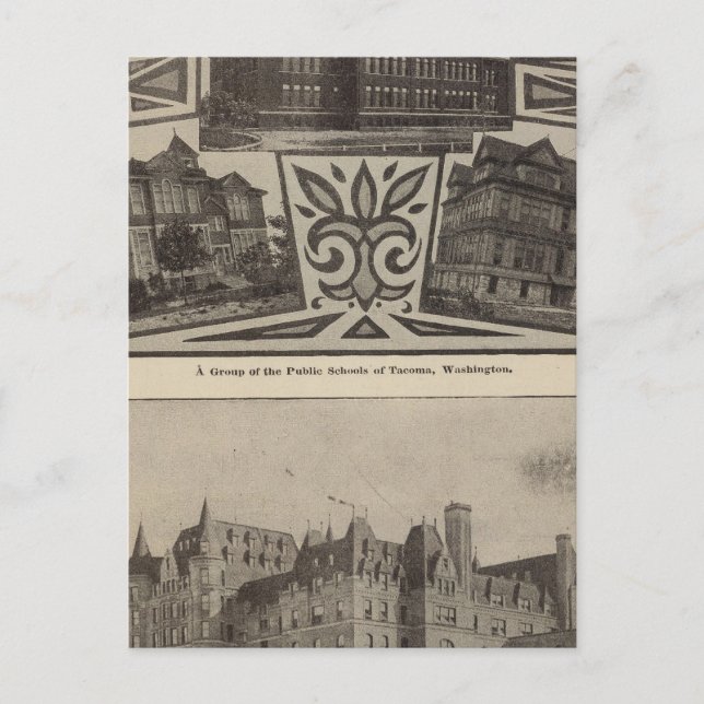 Schulen, Tacom, Wash Postkarte (Vorderseite)