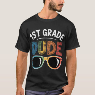 Schüler der 1. Klasse Typ Backo Schule Erstklässle T-Shirt