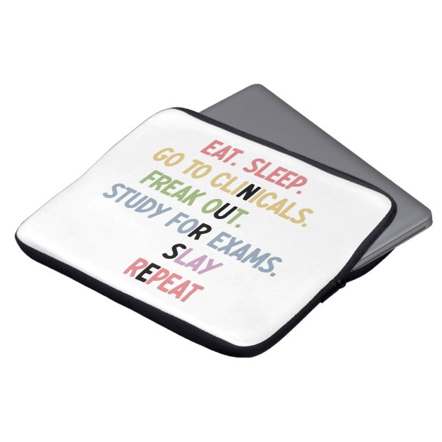 Schüler der Funny Nursing School Future Nurse Gesc Laptopschutzhülle (Vorne Oben)