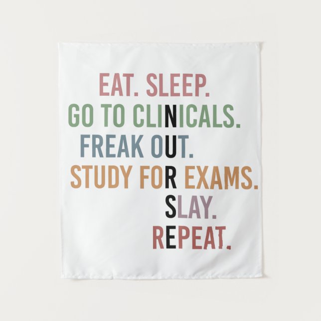 Schüler der Funny Nursing School Future Nurse Gesc Wandteppich (Vorderseite)