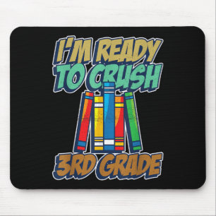Schüler Jungen Mädchen 3. Klasse Schulbücher Zurüc Mousepad