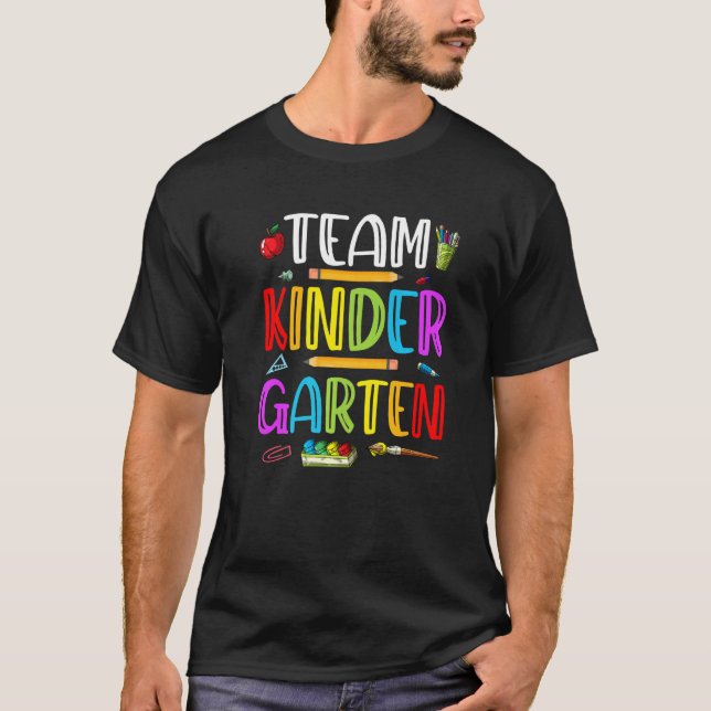 Schüler Kinder Lehrerteam Kindergarten Niedlicher  T-Shirt (Vorderseite)