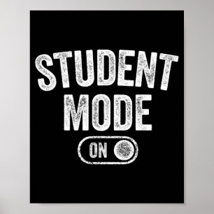 Schüler-Modus Ein Lustiges Schulbildung Geschenk Poster
