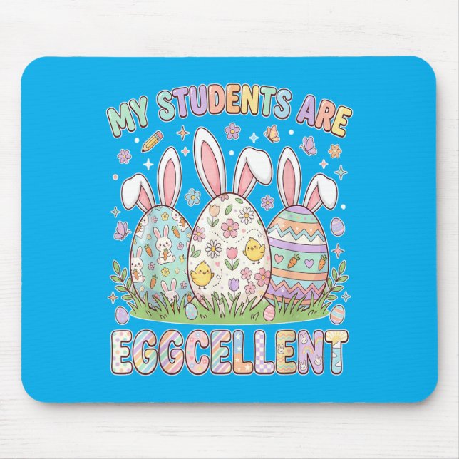 Schüler sind eggcellent lustiger Lehrer Ostertag Mousepad (Vorne)
