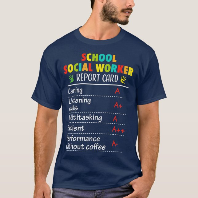 Schüler Sozialarbeiter Funny Gift Tshirt für Fraue (Vorderseite)