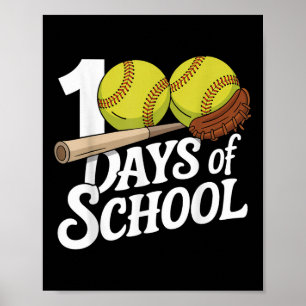 Schülerlehrer Kinder 100 Tage Bas in der Schule Poster