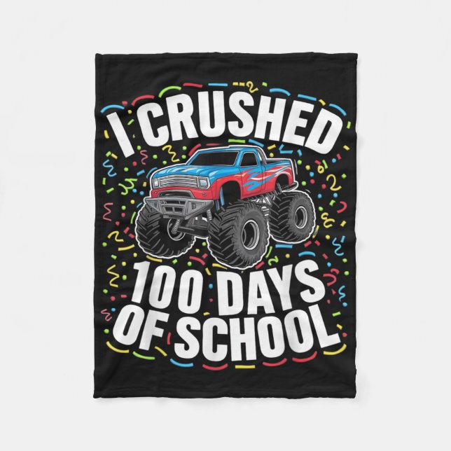 Schülermonster der 100. Tage des Schulboys Fleecedecke (Vorderseite)