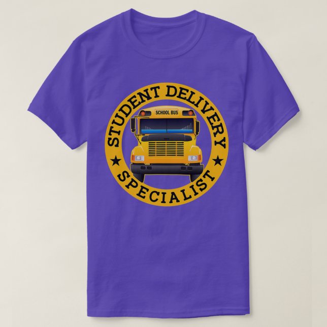Schülervortrag Fachspezialist Funny School Bus Dri T-Shirt (Design vorne)