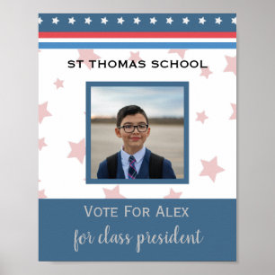 Schülerwahlkampf in der Foto-Klasse Poster