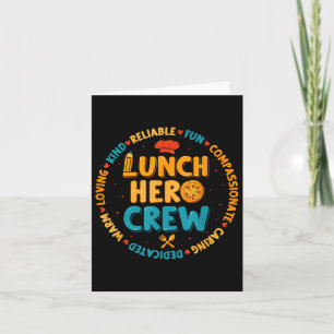 Schulessen Held Squad Funny Cafeteria Workeria Cr Karte