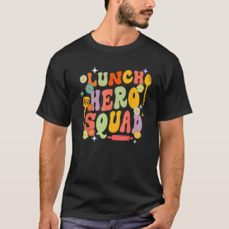 Schulessen Held Squad Funny Cafeteria Workers Gr T-Shirt